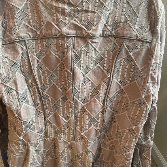 INC Patterned Zip Up - Picture 2 of 6